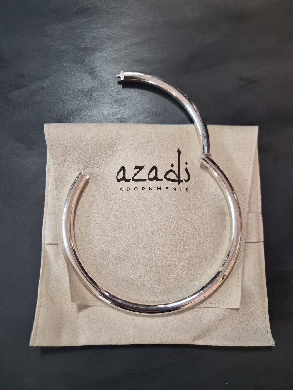 Azadi Silver Choker - Picture 2 of 5
